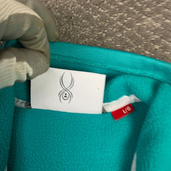 Spyder Core Sweater Full Zip Women's Large Teal Turquoise - Picture 6 of 15